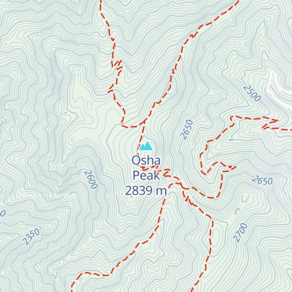 Map of Osha Peak