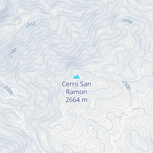 Map of Cerro San Ramon