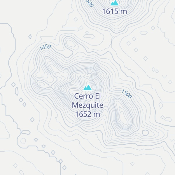 Map of Cerro El Mezquite