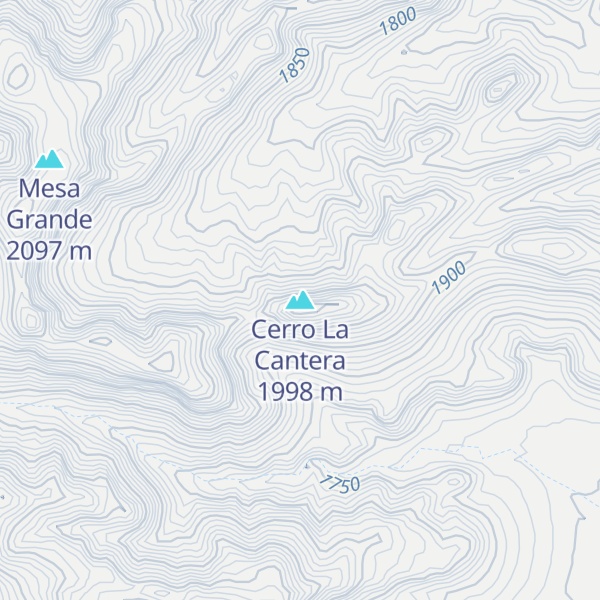 Map of Cerro La Cantera