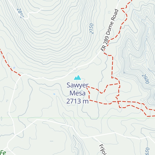 Map of Sawyer Mesa