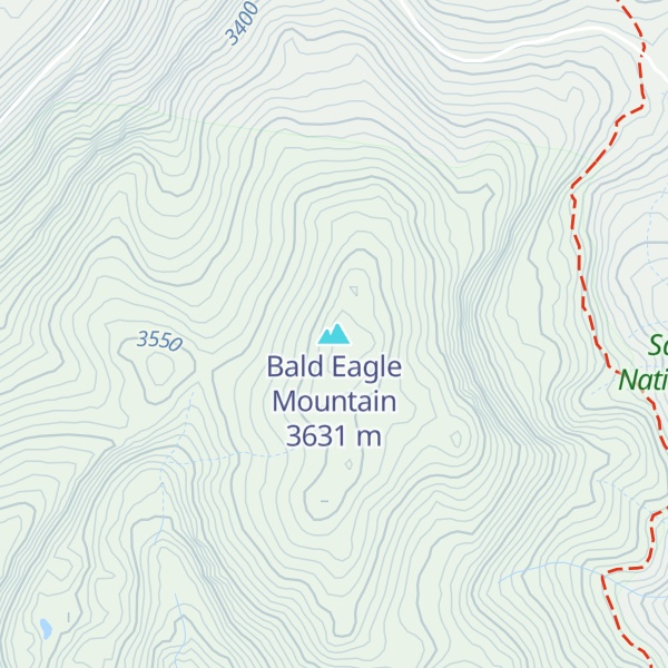 Map of Bald Eagle Mountain