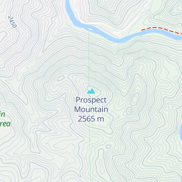 Map of Prospect Mountain