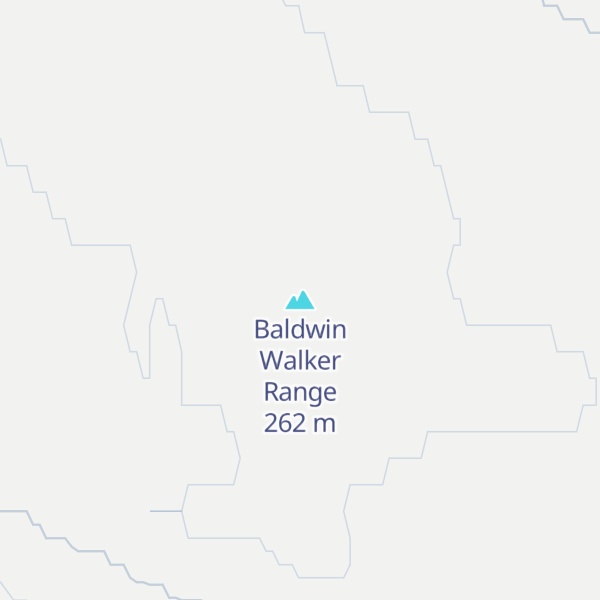 Map of Baldwin Walker Range