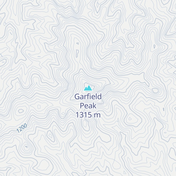 Map of Garfield Peak