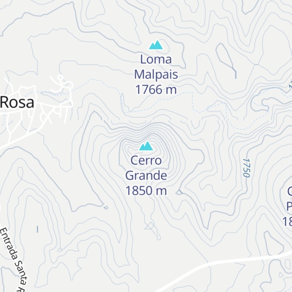 Map of Cerro Grande