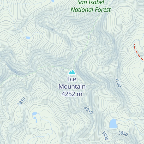 Map of Ice Mountain