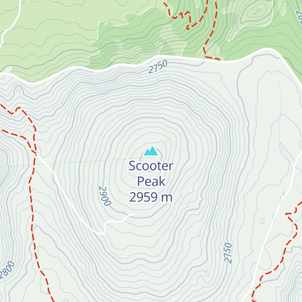 Map of Scooter Peak