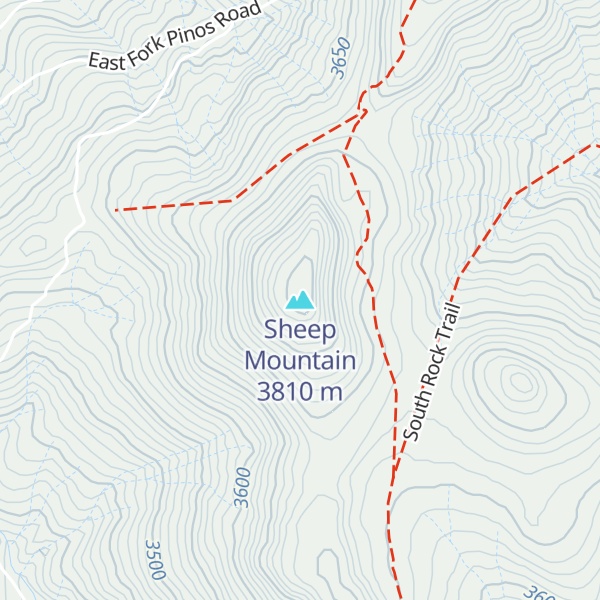 Map of Sheep Mountain
