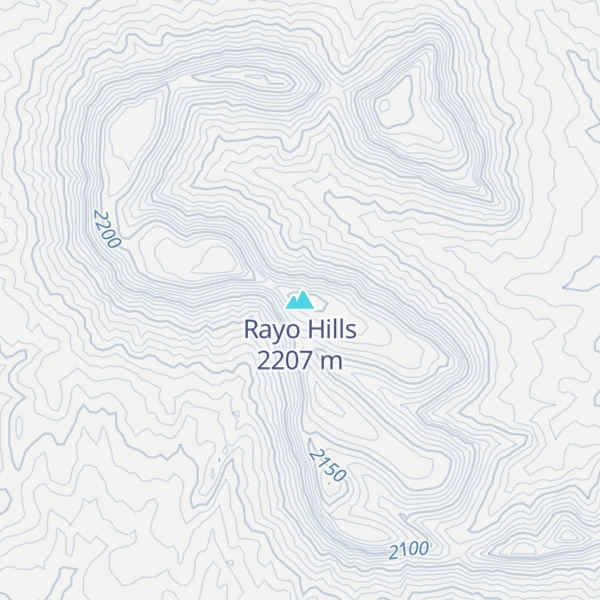 Map of Rayo Hills