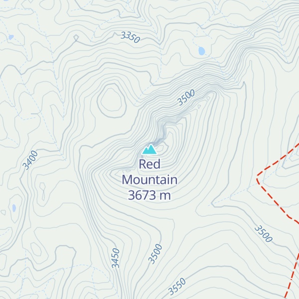 Map of Red Mountain