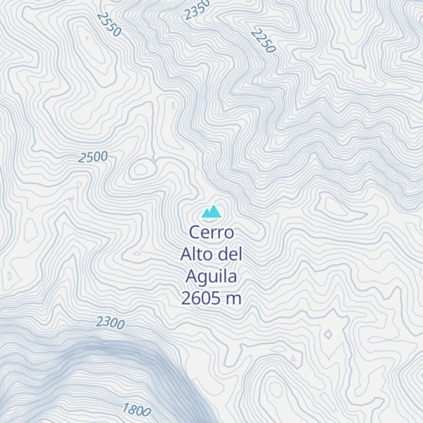 Map of Cerro Alto del Aguila