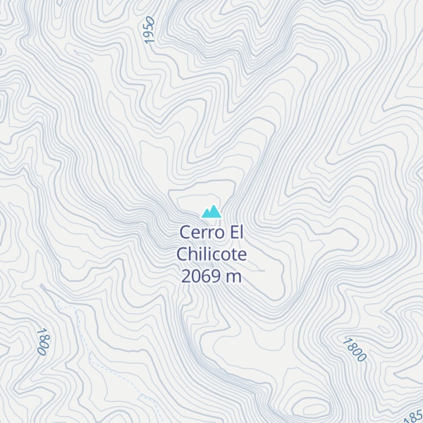 Map of Cerro El Chilicote