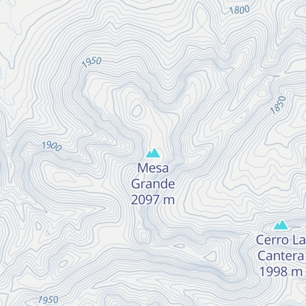 Map of Mesa Grande