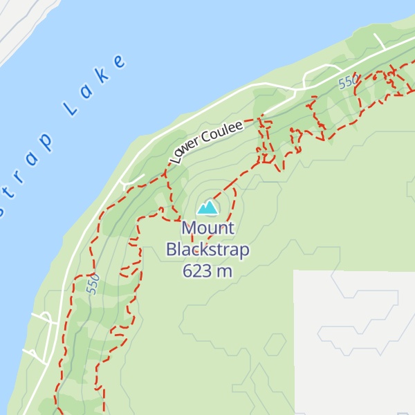 Map of Mount Blackstrap