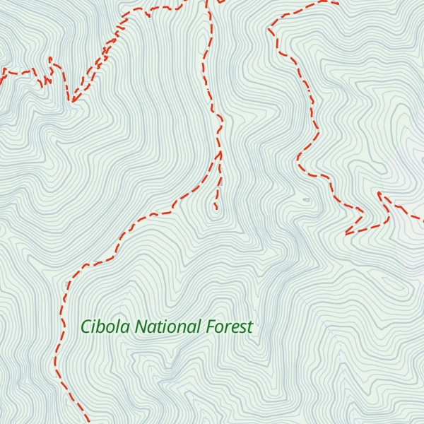 Map of Manzano Peak