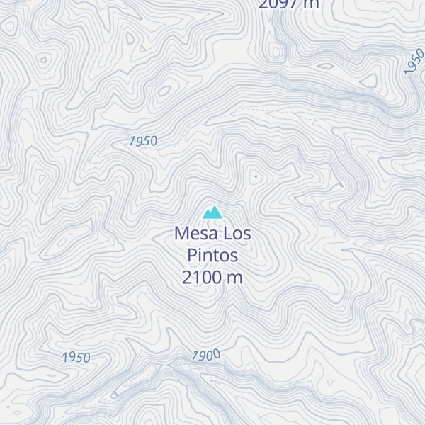 Map of Mesa Los Pintos