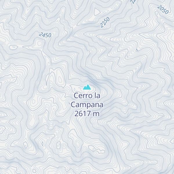 Map of Cerro la Campana