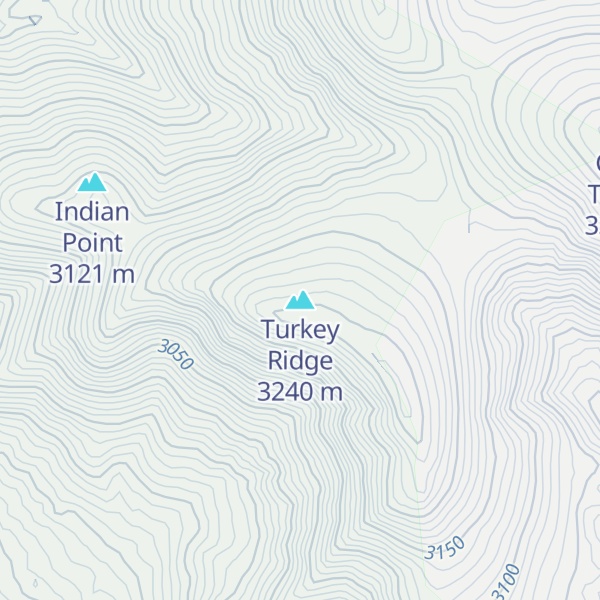 Map of Turkey Ridge