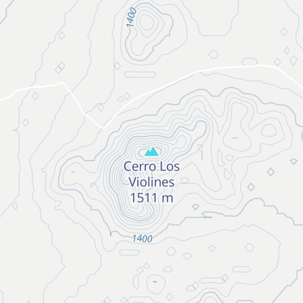 Map of Cerro Los Violines