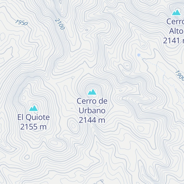Map of Cerro de Urbano