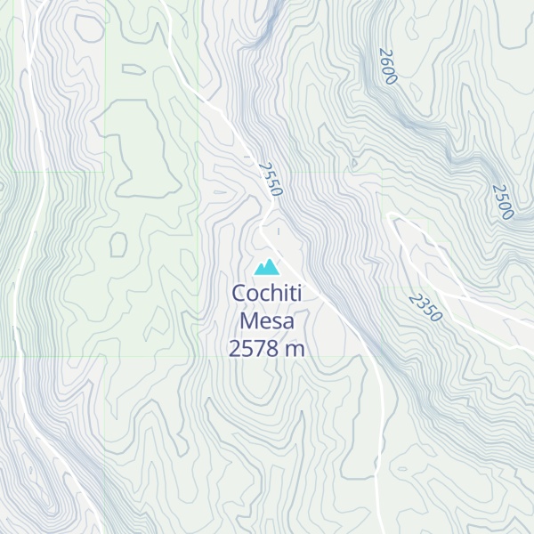 Map of Cochiti Mesa