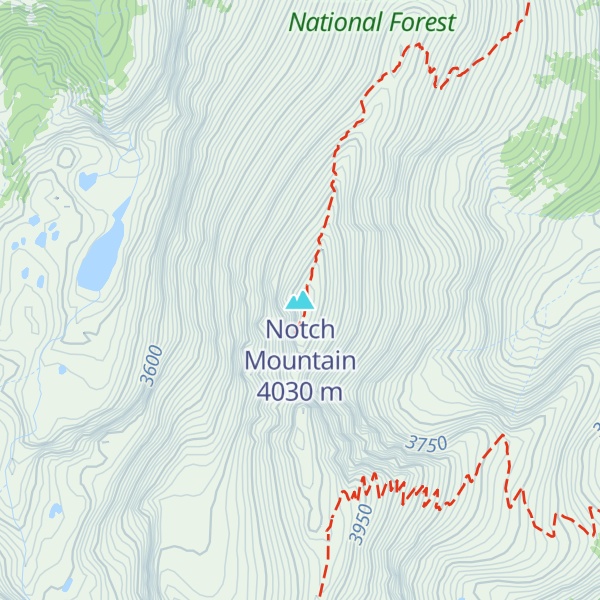 Map of Notch Mountain