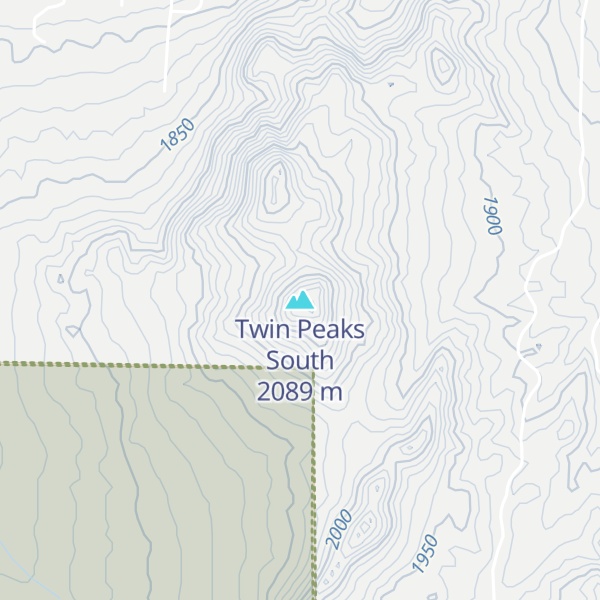 Map of Twin Peaks South
