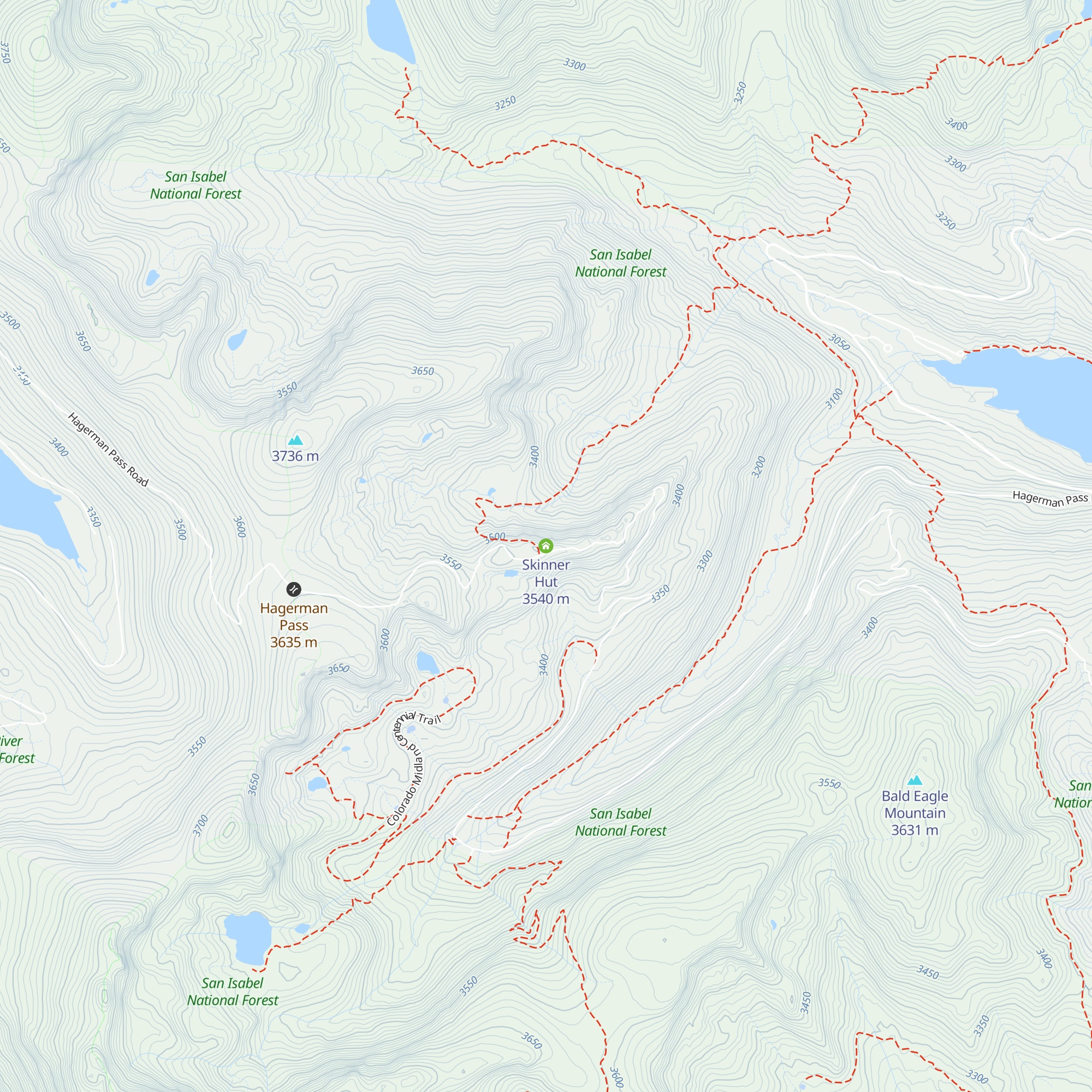 Skinner Hut map