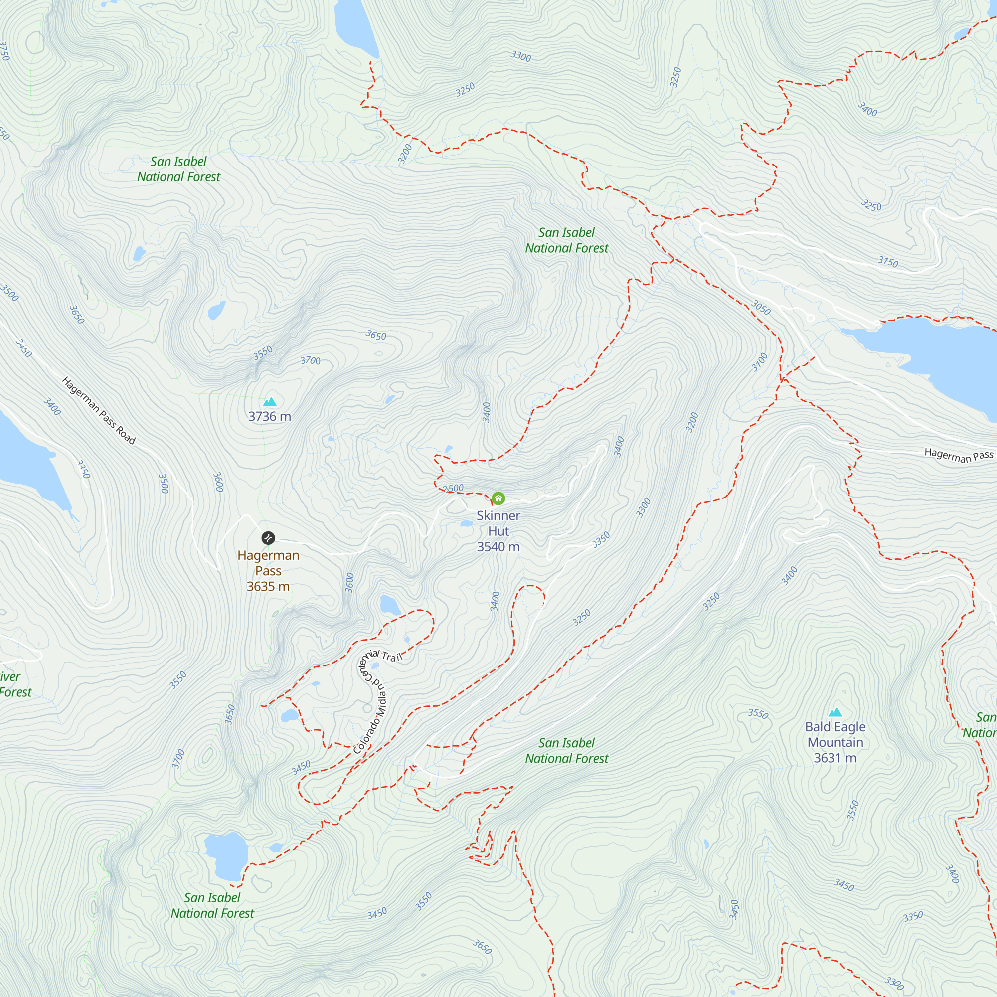 Skinner Hut map