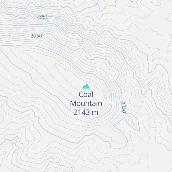 Map of Coal Mountain