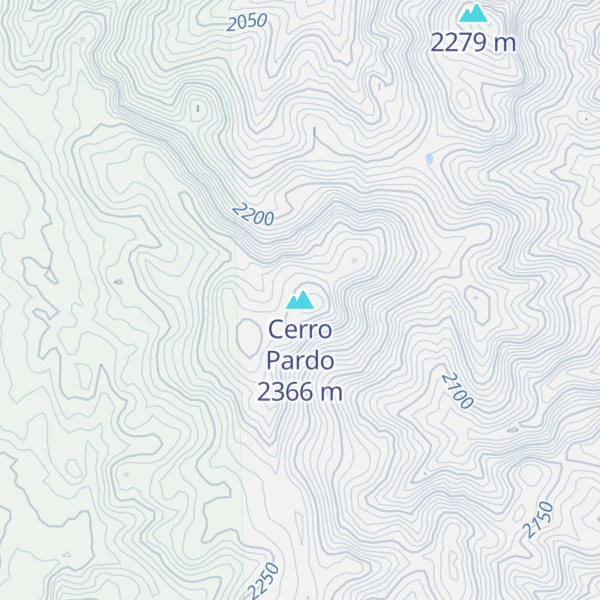 Map of Cerro Pardo