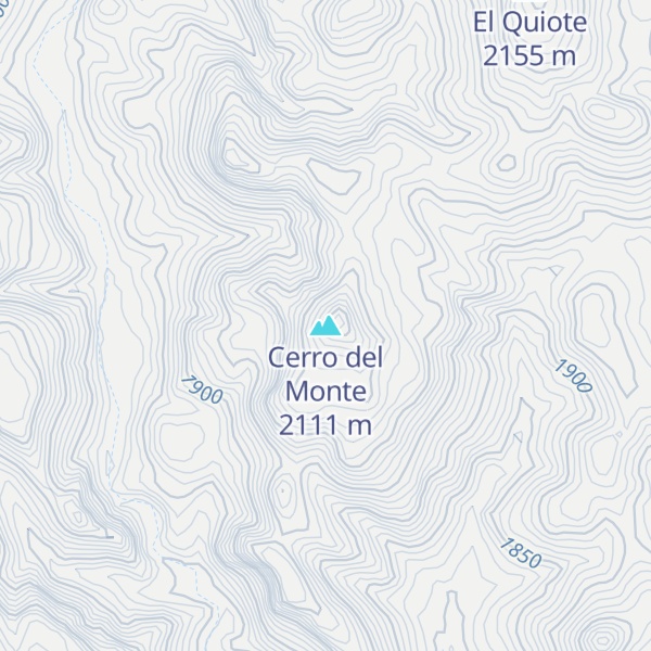 Map of Cerro del Monte