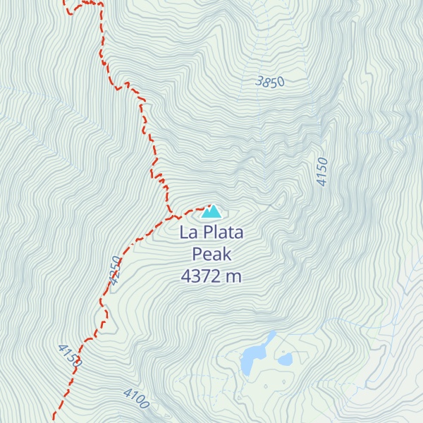 Map of La Plata Peak