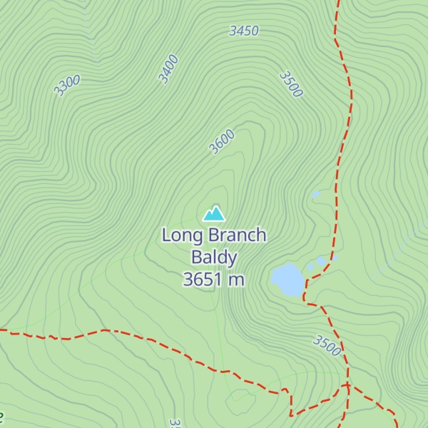 Map of Long Branch Baldy