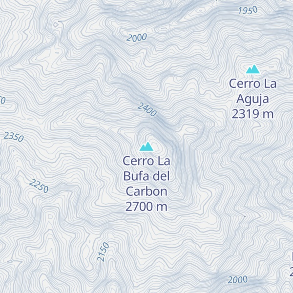 Map of Cerro La Bufa del Carbon