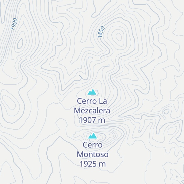 Map of Cerro La Mezcalera