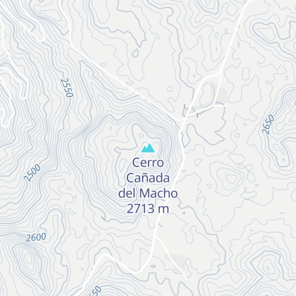 Map of Cerro Cañada del Macho