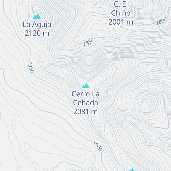 Map of Cerro La Cebada