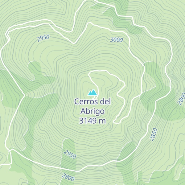Map of Cerros del Abrigo
