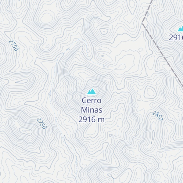 Map of Cerro Minas