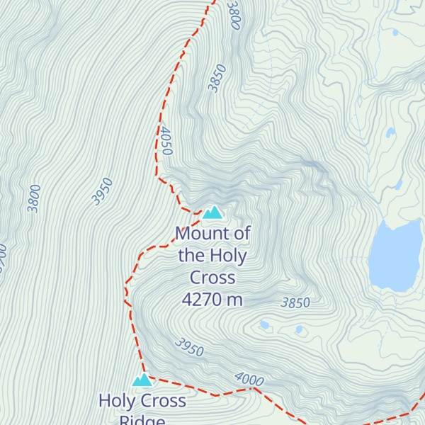 Map of Mount of the Holy Cross