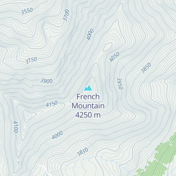 Map of French Mountain
