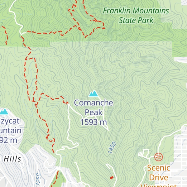 Map of Comanche Peak