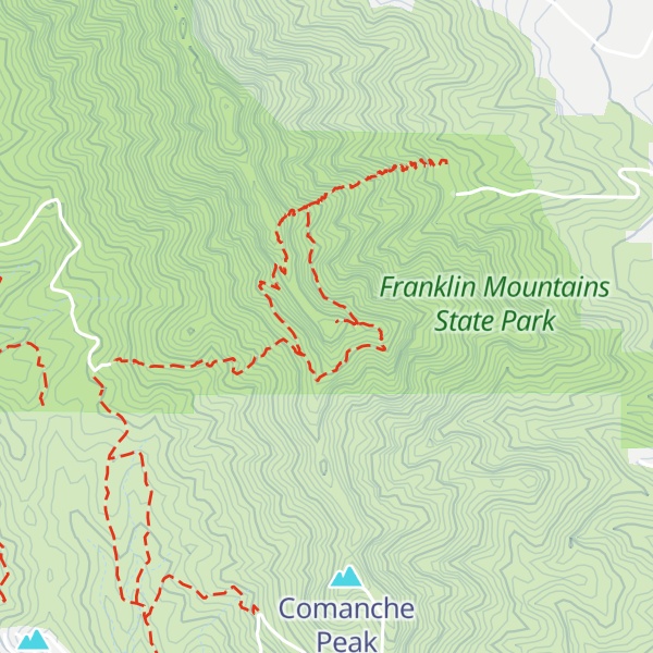 Map of Ranger Peak