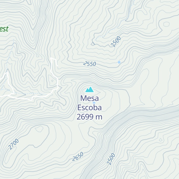 Map of Mesa Escoba