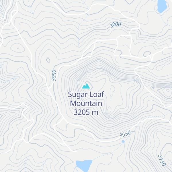 Map of Sugar Loaf Mountain
