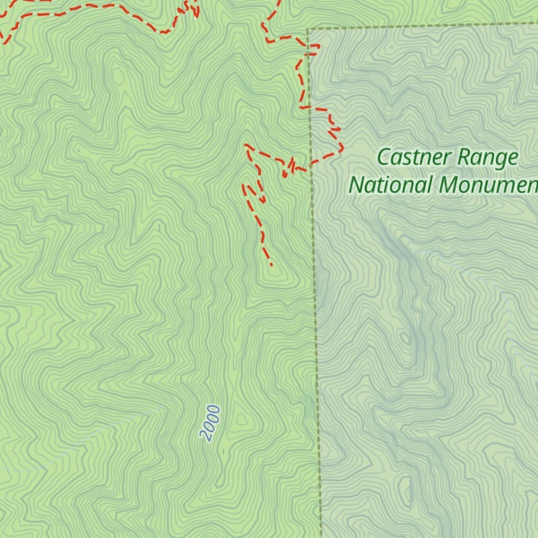 Map of North Franklin Mountain