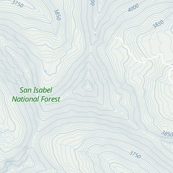 Map of Casco Peak