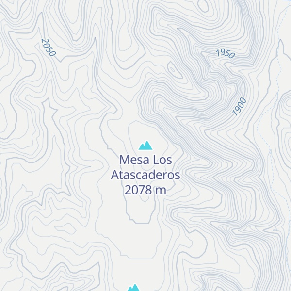 Map of Mesa Los Atascaderos